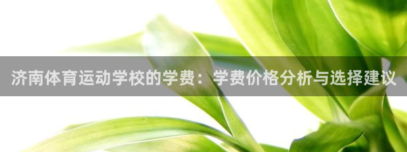 济南体育运动学校的学费：学费价格分析与选择建议
